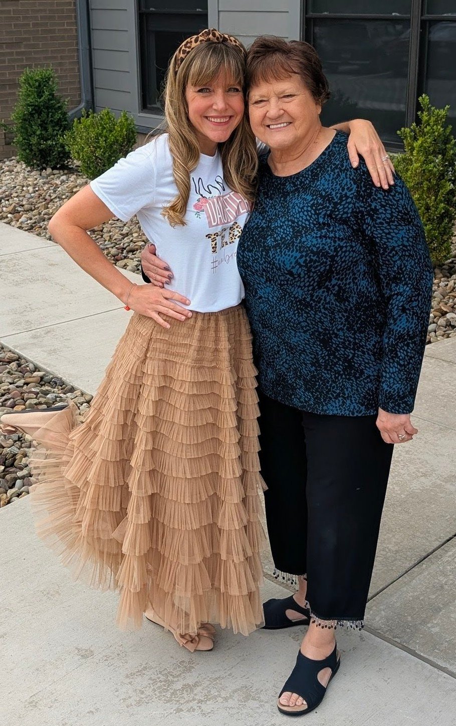 Maria Williams with her mother on Mother’s Day weekend 2026, both smiling outdoors